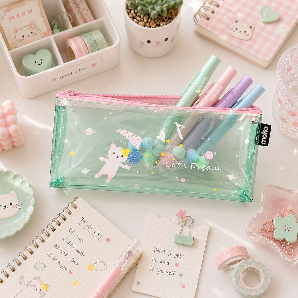 Estuche Gato Espacial Kawaii “Cat’s Dream”