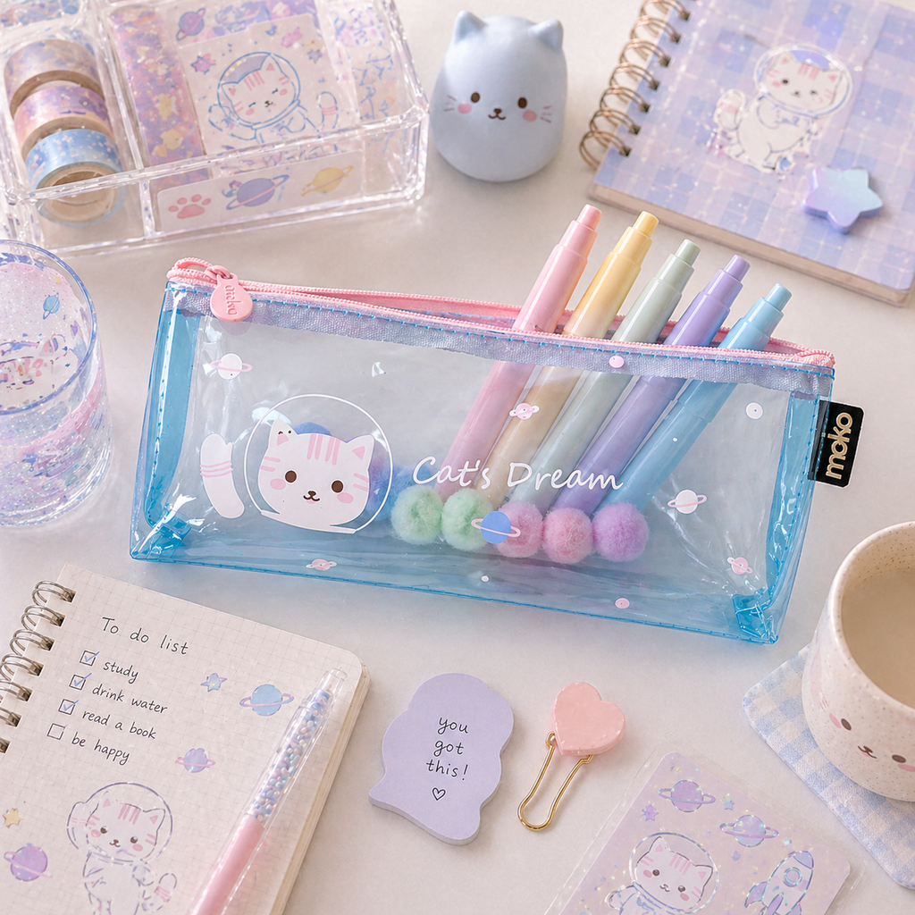 Estuche Gato Espacial Kawaii “Cat’s Dream”