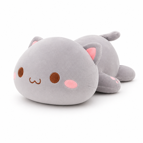 Peluche Gatito Acostado Kawaii