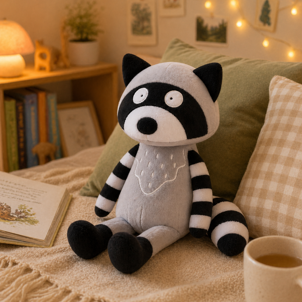 Peluche Mapache de Apego Kawaii