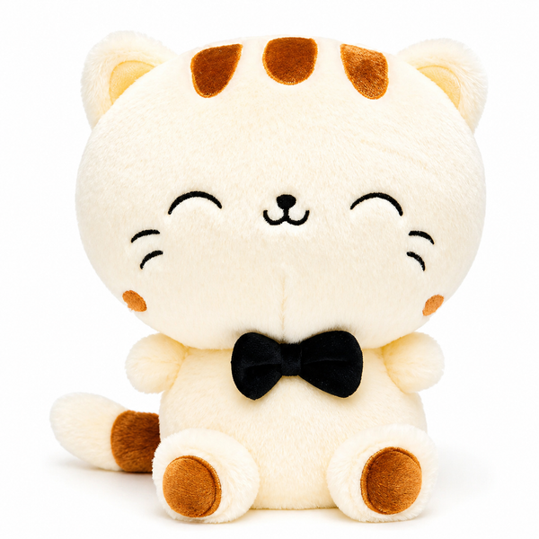 Peluche Gatito Blanco con Corbatín