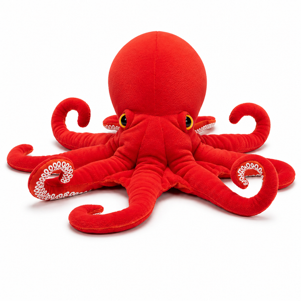 Peluche Pulpo Rojo