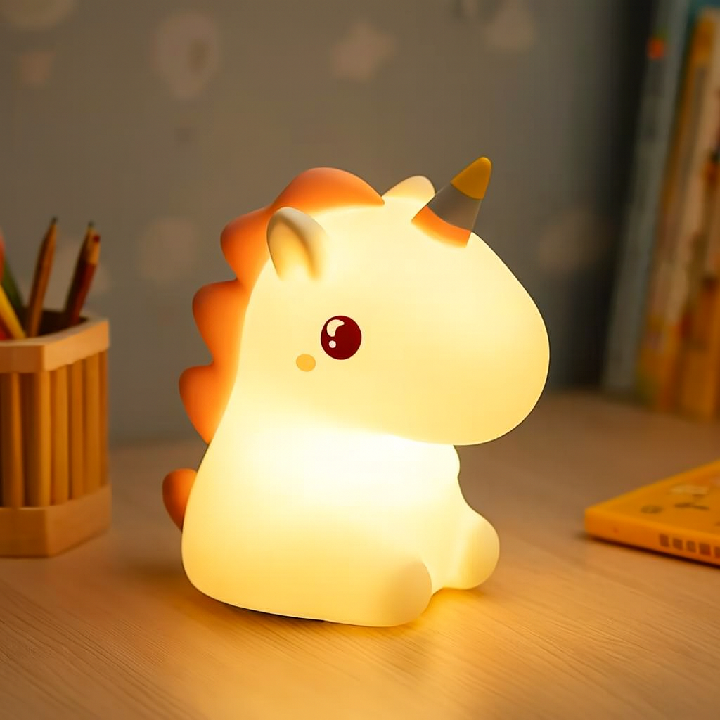 Lámpara espanta cuco Unicornio kawaii LED recargable - foto 2