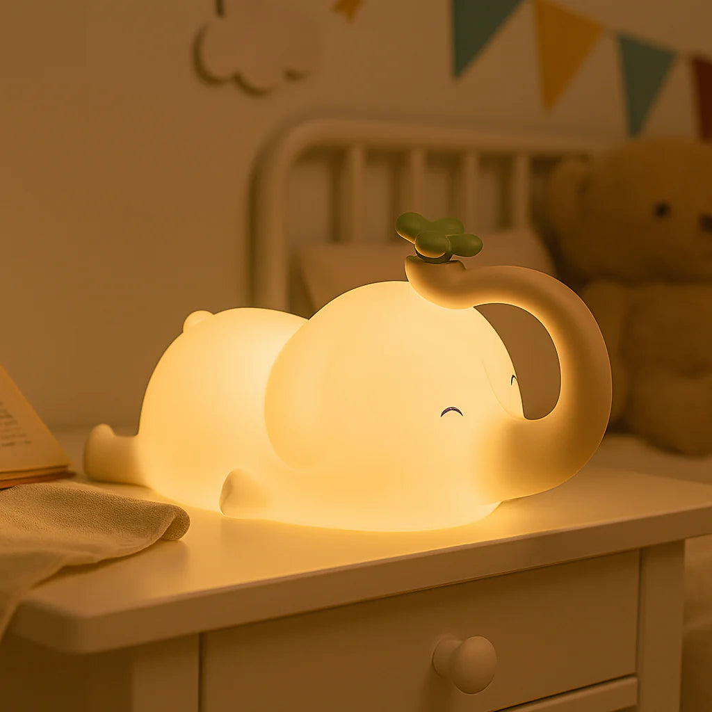 Lámpara Elefante Kawaii LED de Silicona