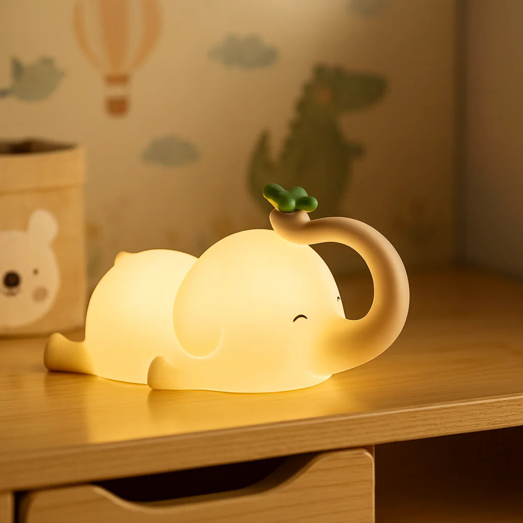 Lámpara Elefante Kawaii LED de Silicona