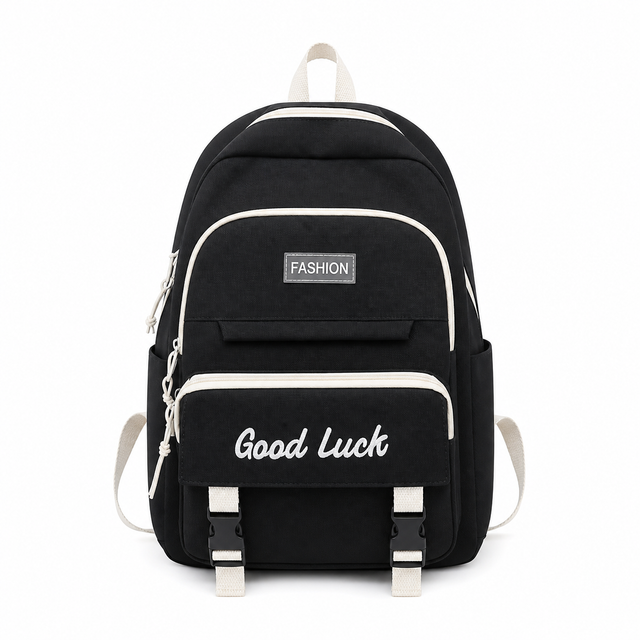 Mochila + bolsita morral + bolso + estuche