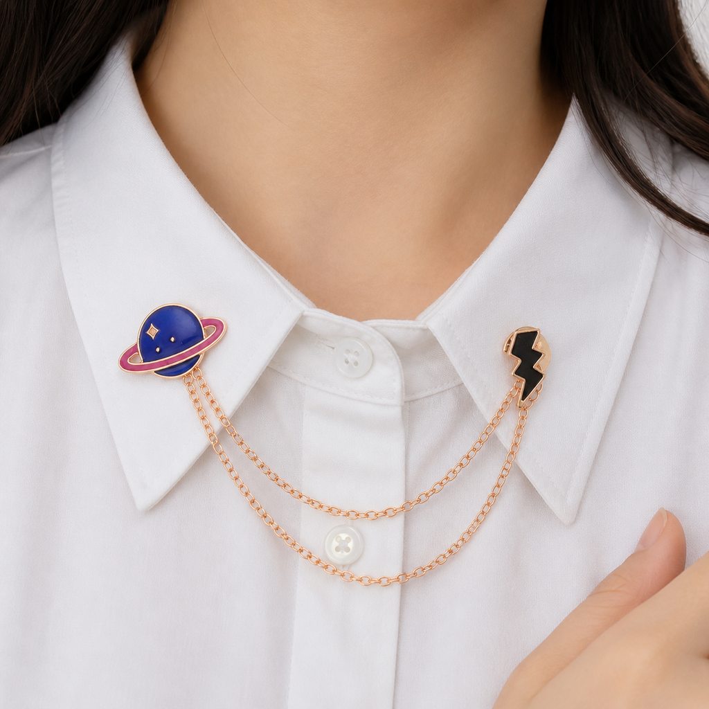 Pins Saturno y Rayo