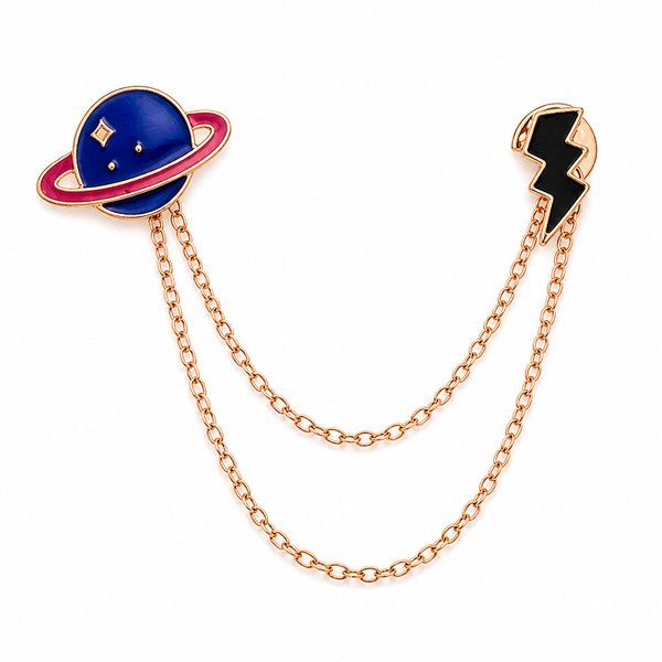Pins Saturno y Rayo