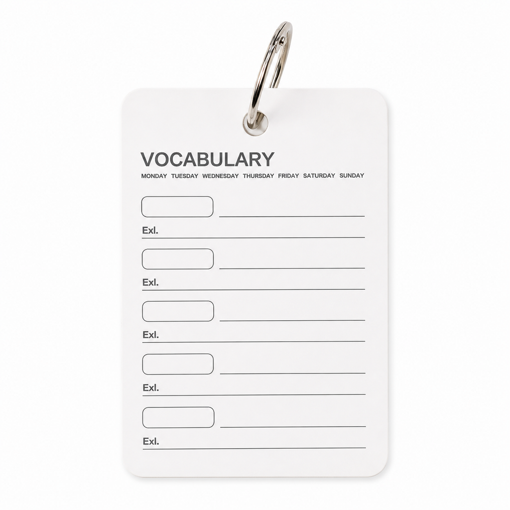 Tarjetas de Vocabulario