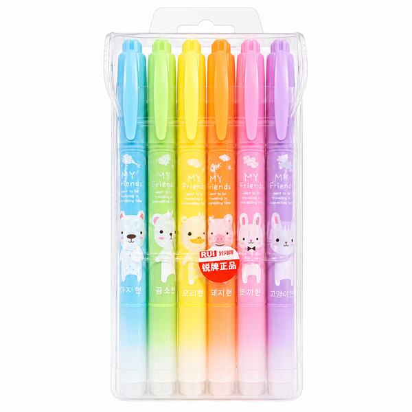 Set de Destacadores de Colores con Diseño