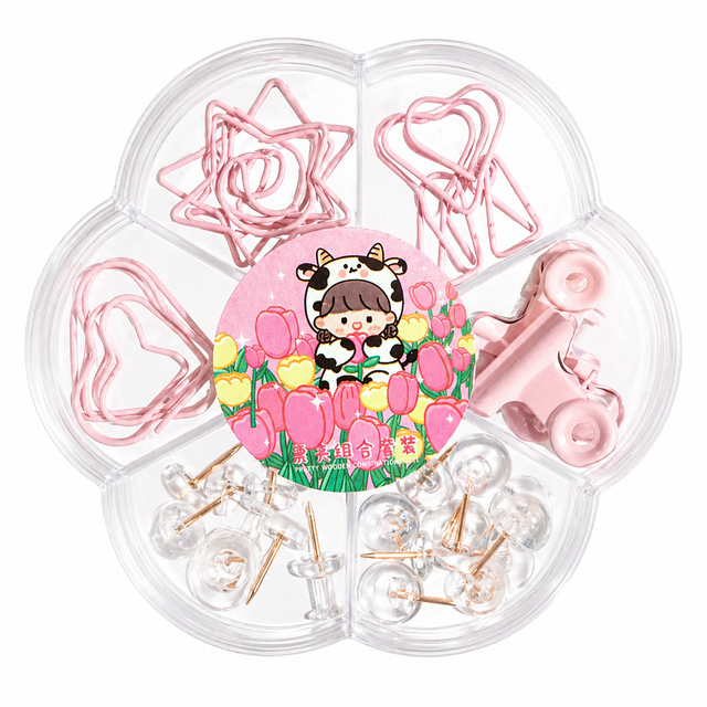 Set de Clips y Chinches Kawaii