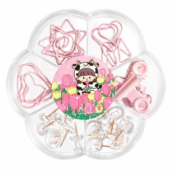 Set de Clips y Chinches Kawaii