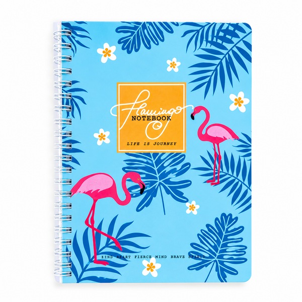 Libreta Flamingos lineas