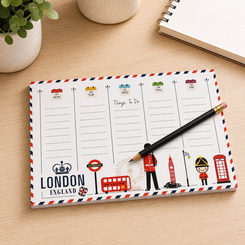 Planner Semanal London Kawaii