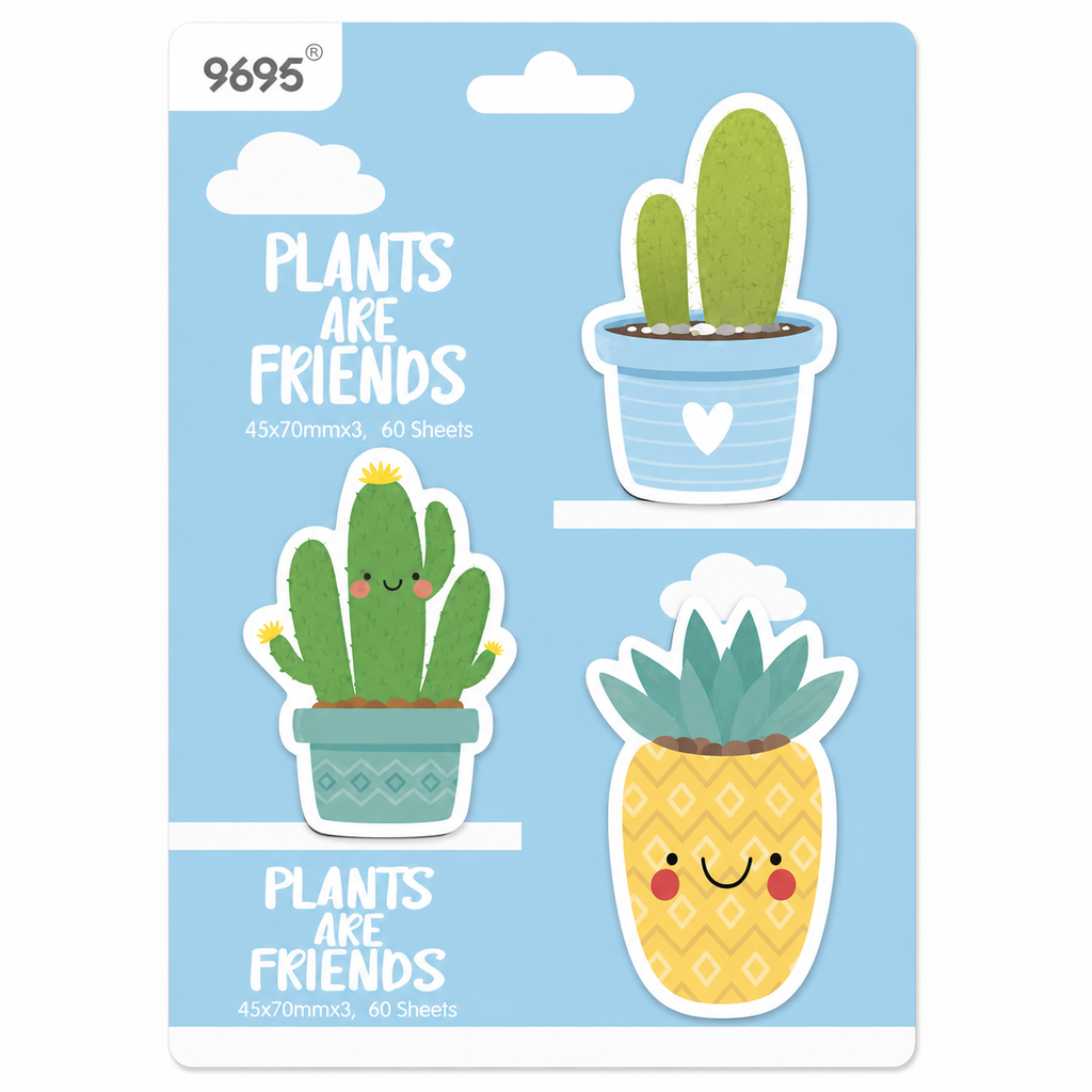 Post it Cactus Friends
