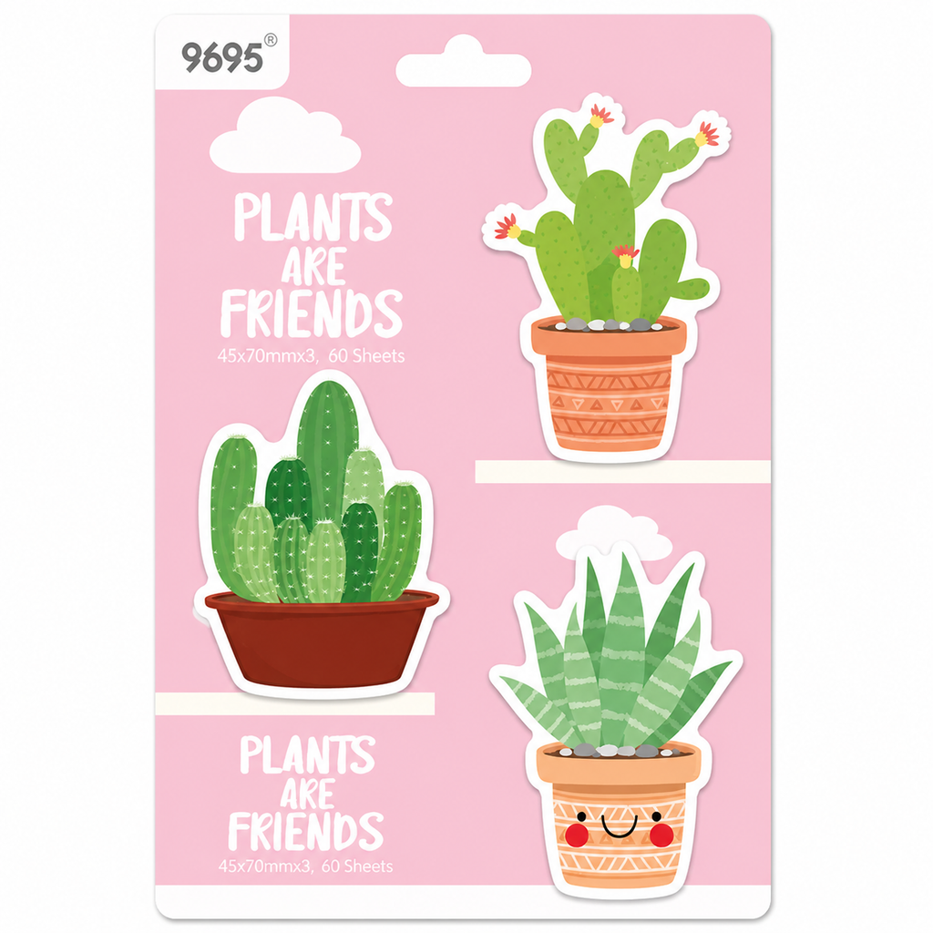 Post it Cactus Friends