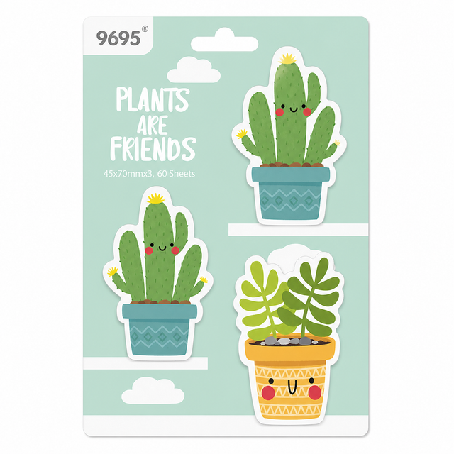Post it Cactus Friends