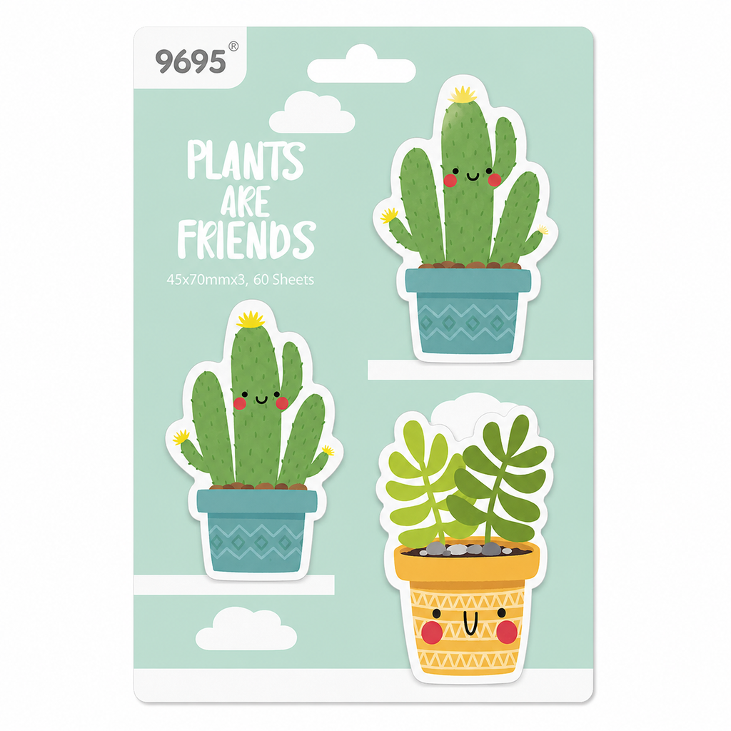 Post it Cactus Friends
