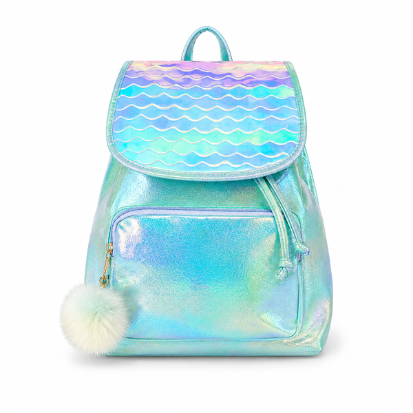 Mochila Holográfica Mermaid Pastel