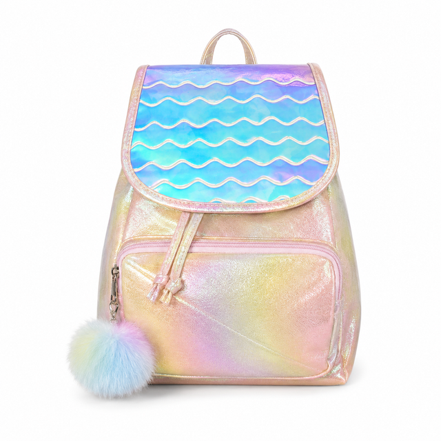 Mochila Holográfica Mermaid Pastel
