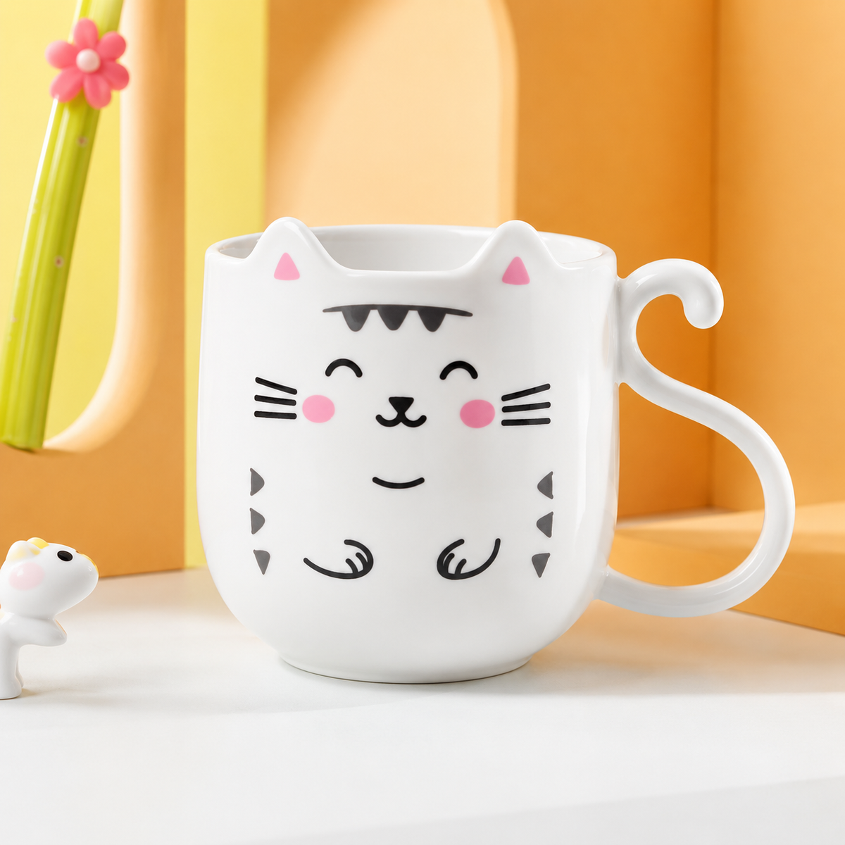 Vaso Gatito Blanco