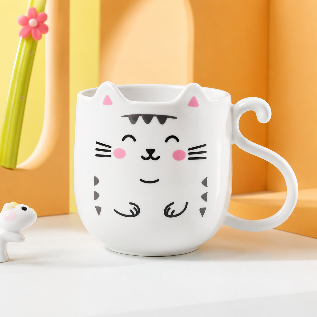 Vaso Gatito Blanco