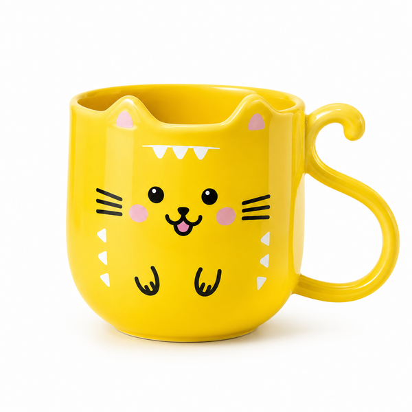 Vaso Gatito Amarillo