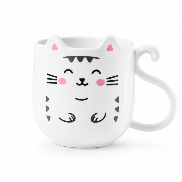 Vaso Gatito Blanco