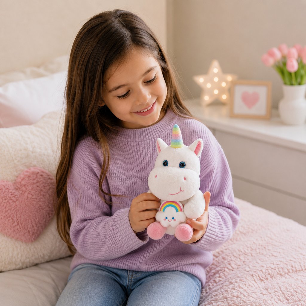 Peluche Unicornio Kawaii Arcoíris