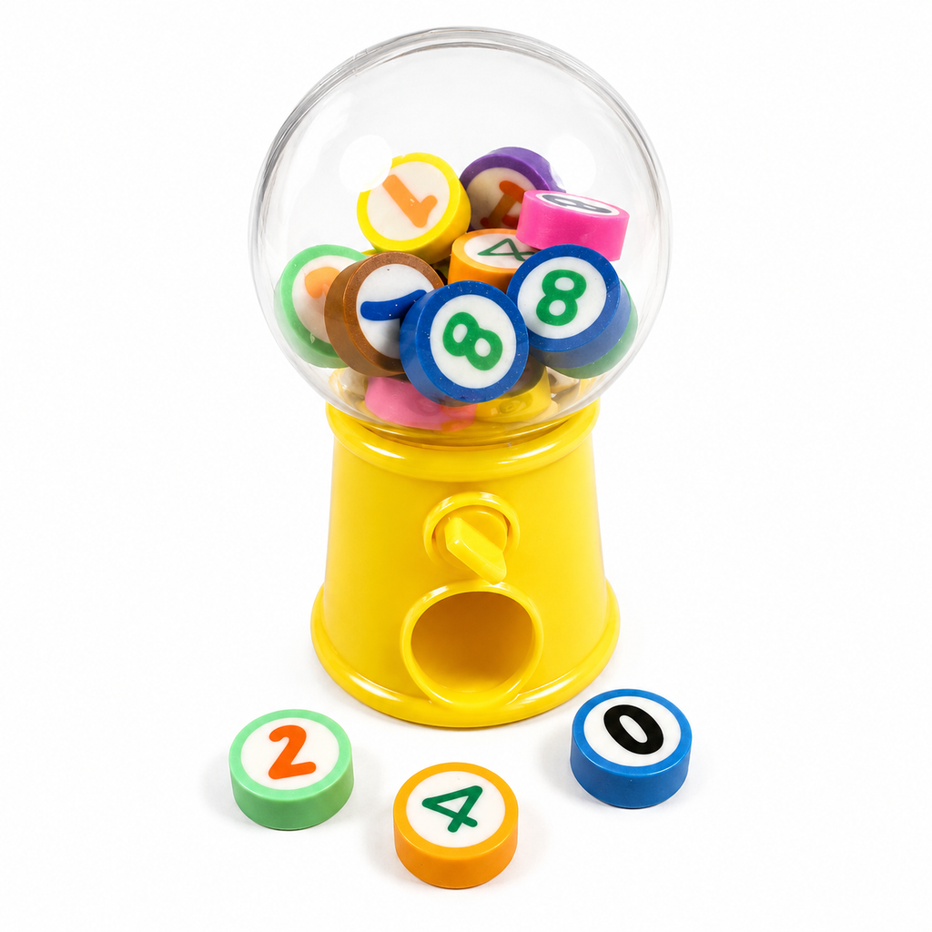 Gomas de Borrar Mini Dispensador Kawaii Retro