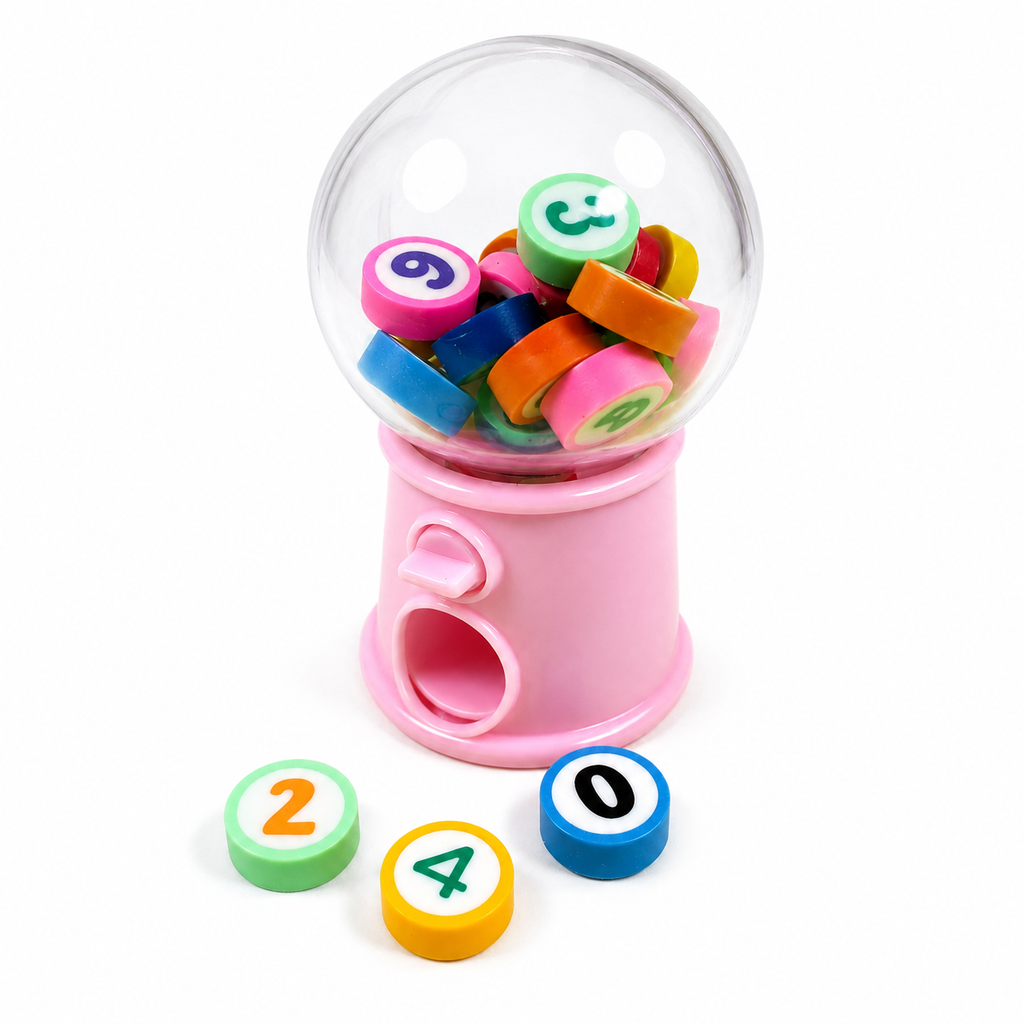 Gomas de Borrar Mini Dispensador Kawaii Retro