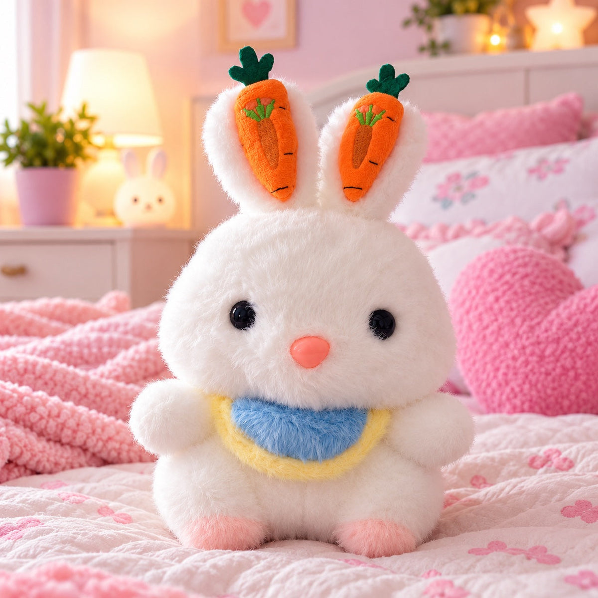 Peluche Conejo con Babero 20 cm