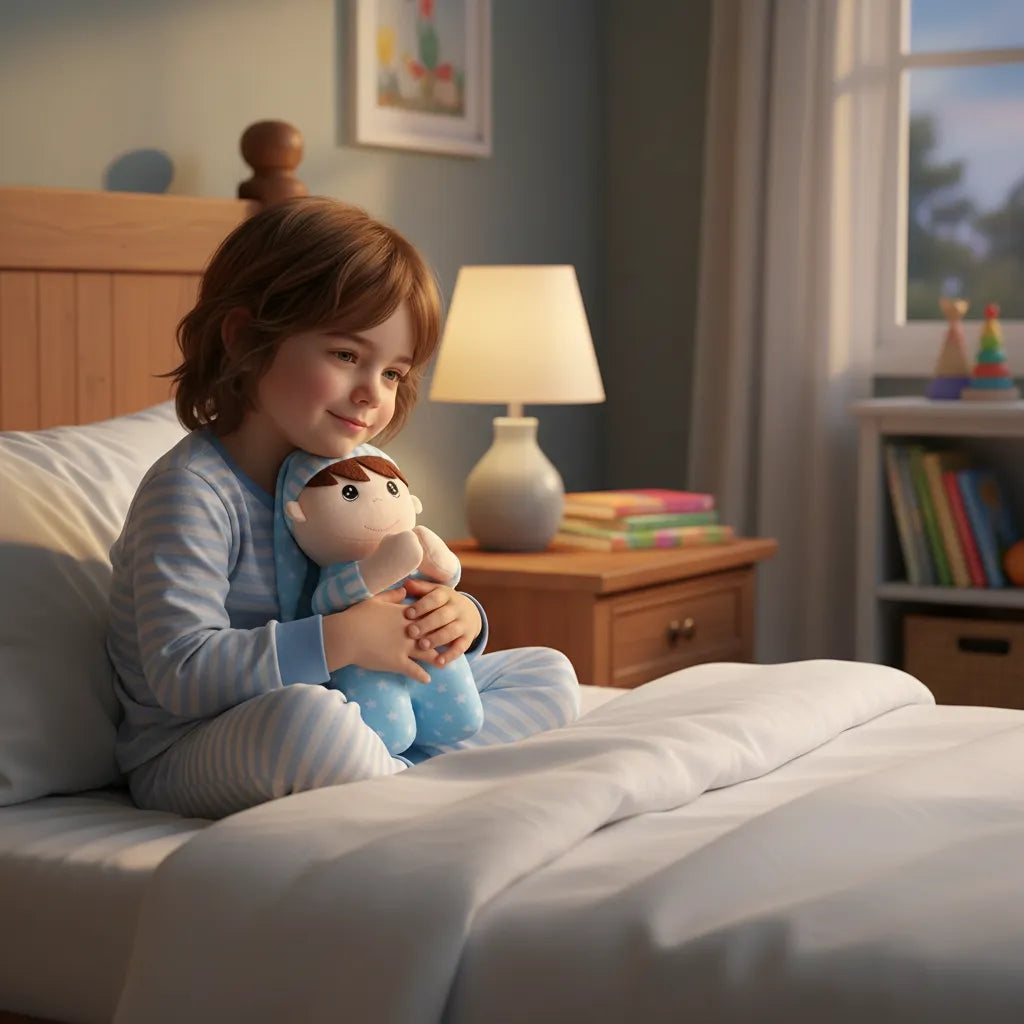 Peluche Muñeco Rezando con Sonido (niño)