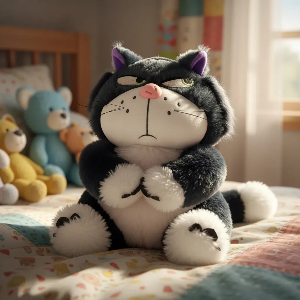 Peluche Gatito Gruñón Sentado