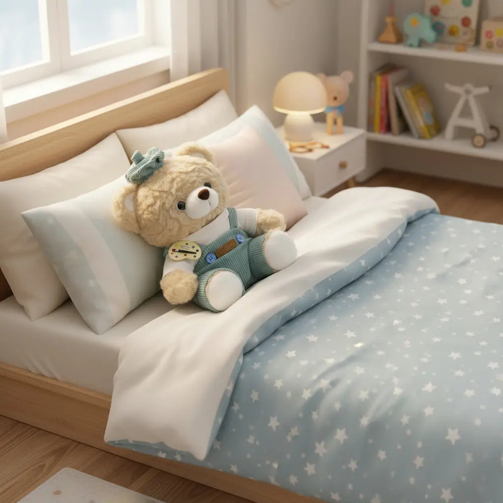 Peluche Osito Kawaii Artista con Overol