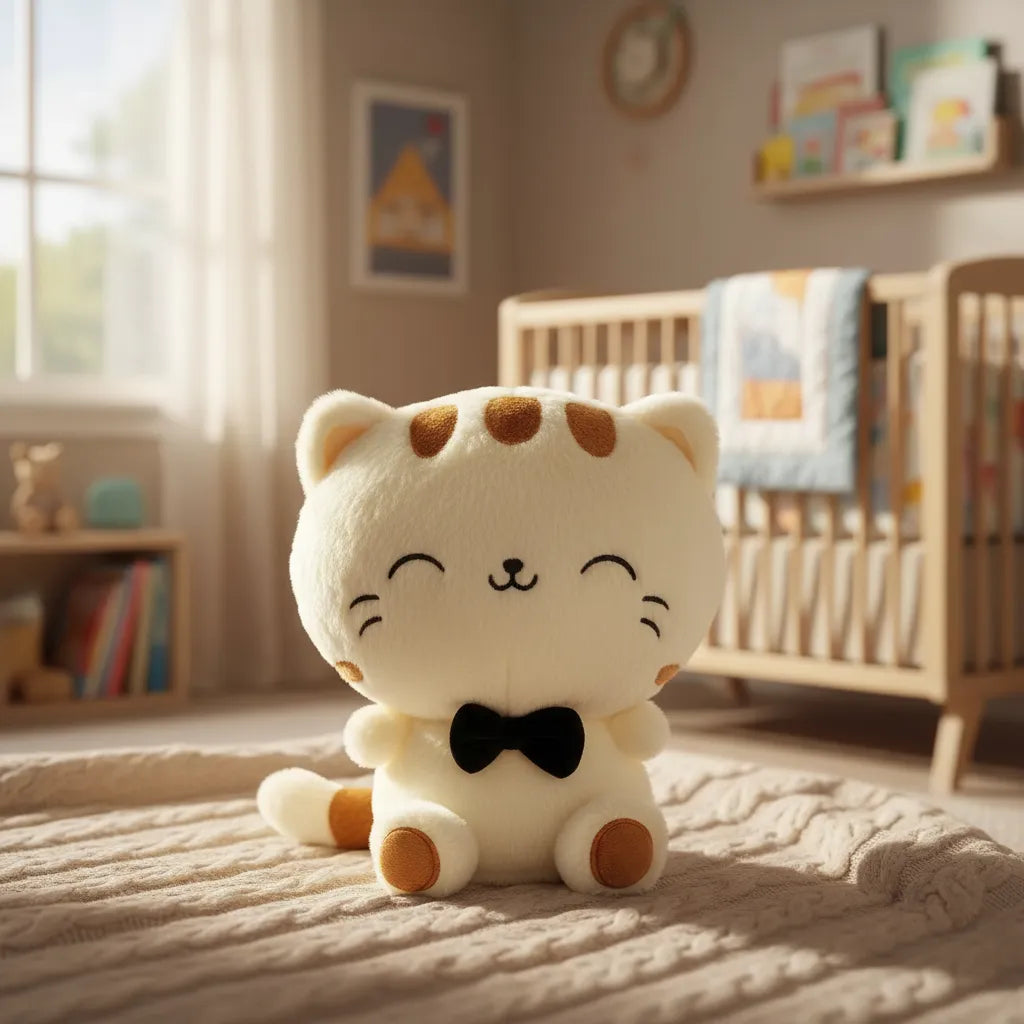 Peluche Gatito Blanco con Corbatín