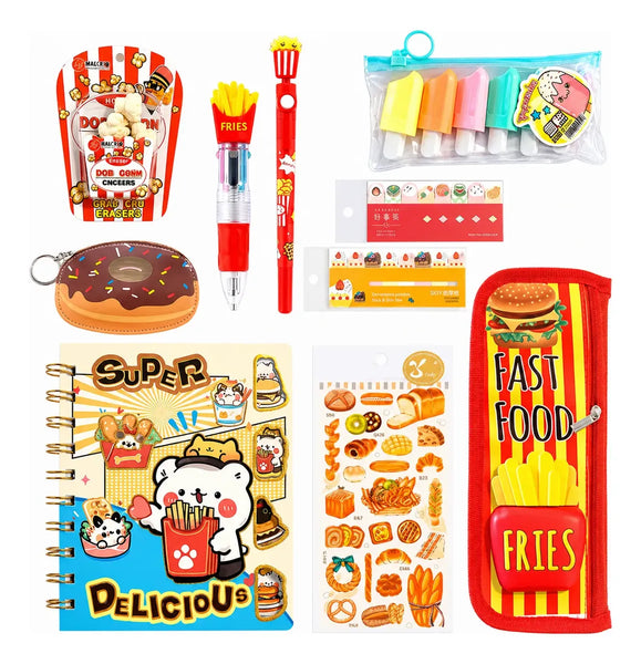 Set Papelería Fast Food
