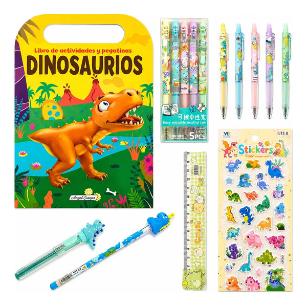 Set Papelería Dinosaurio