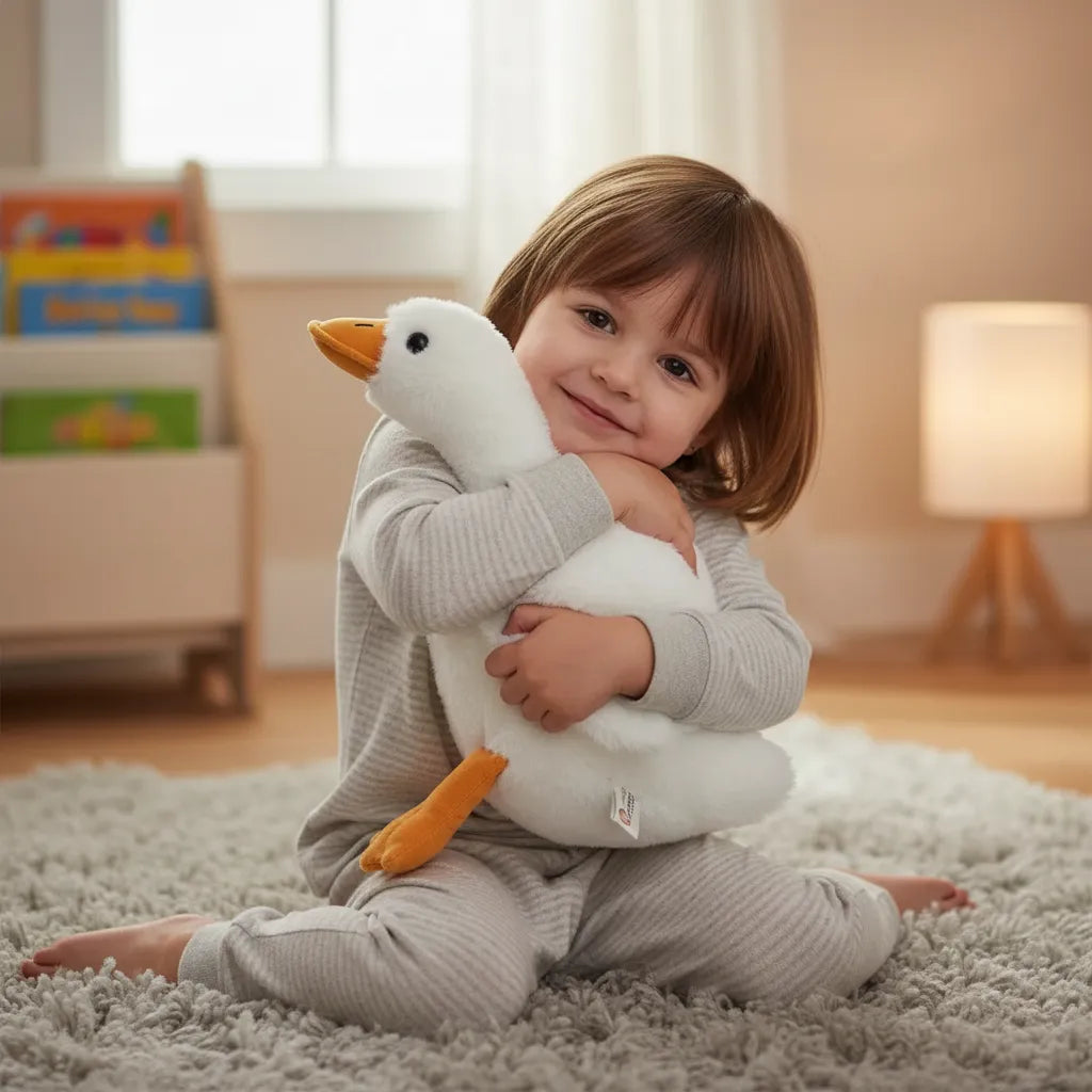 Peluche Ganso Acostado Kawaii