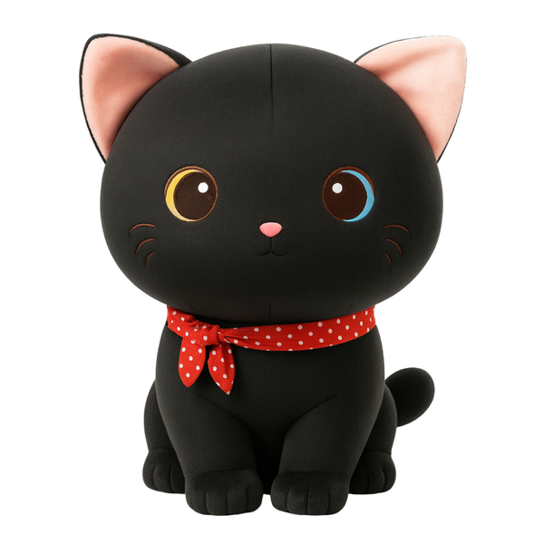 Peluche gatito negro