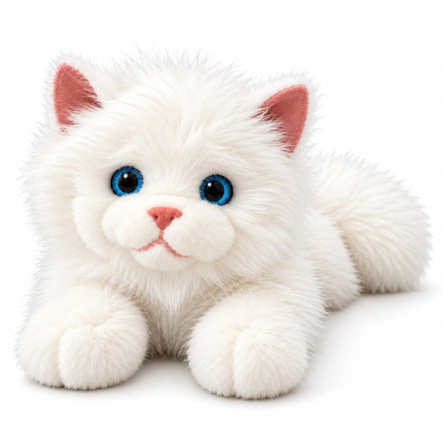 Peluche Gato Blanco con Sonido 35 cm