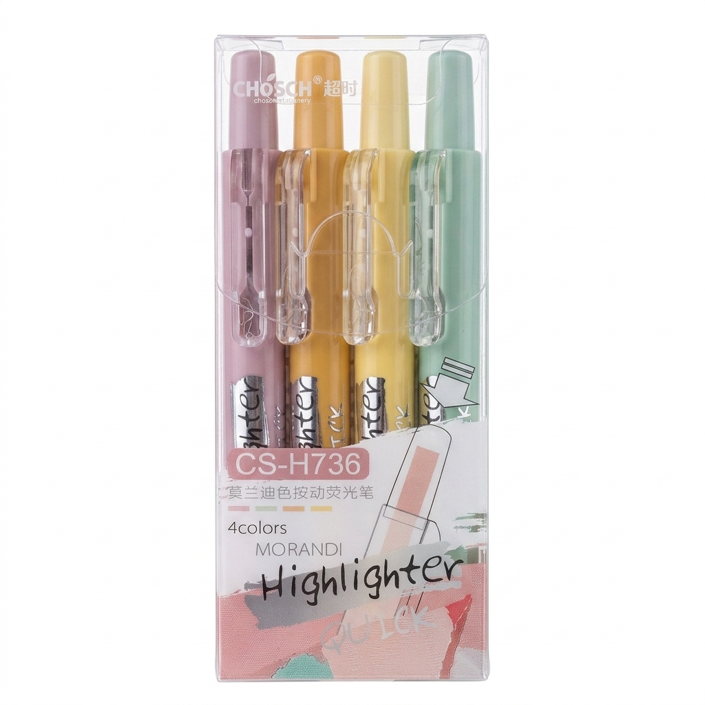 Set de Destacadores Pastel Morandi x4