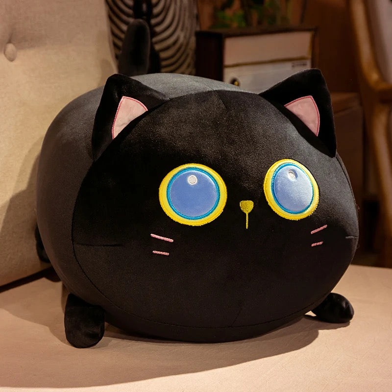 Peluche gato negro con pescado – Gift Shop Kawaii