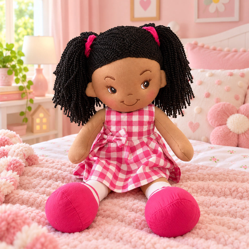Peluche Muñeca de Trapo con Sonido 40 cm