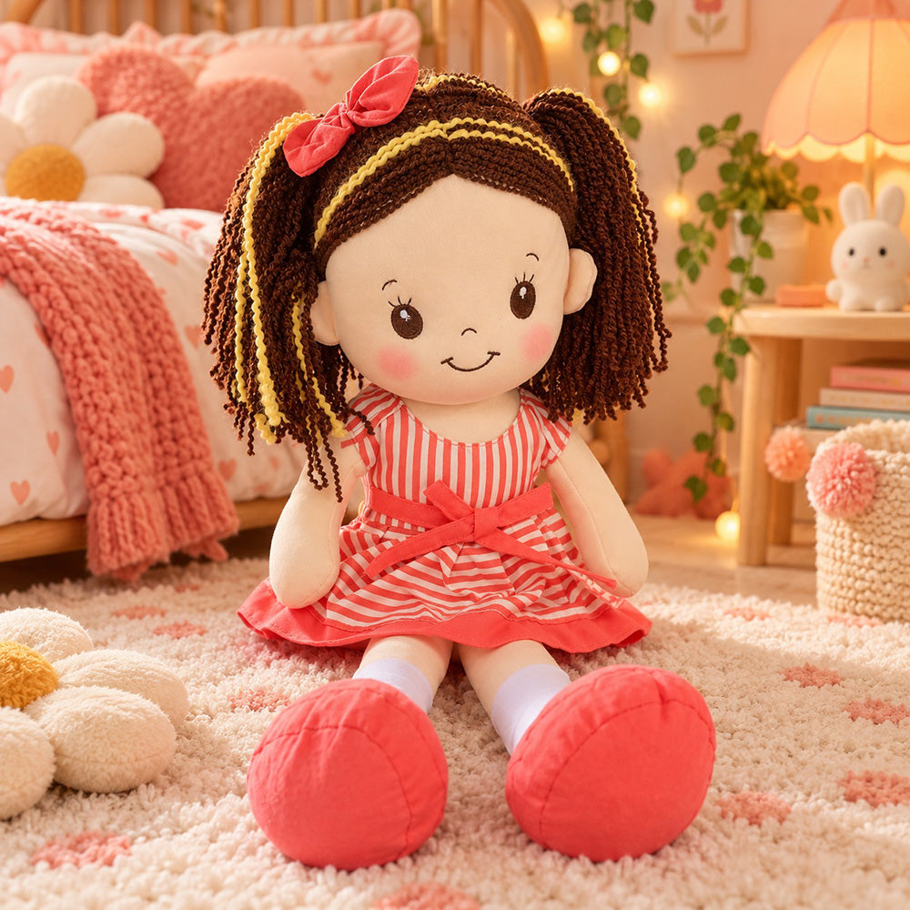 Peluche Muñeca de Trapo con Sonido 40 cm