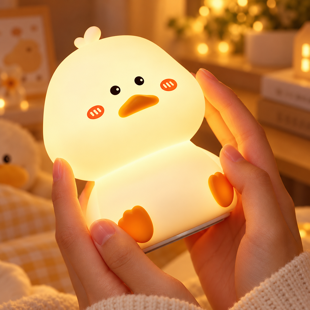 Lámpara espanta cuco Patito kawaii LED recargable - foto 2