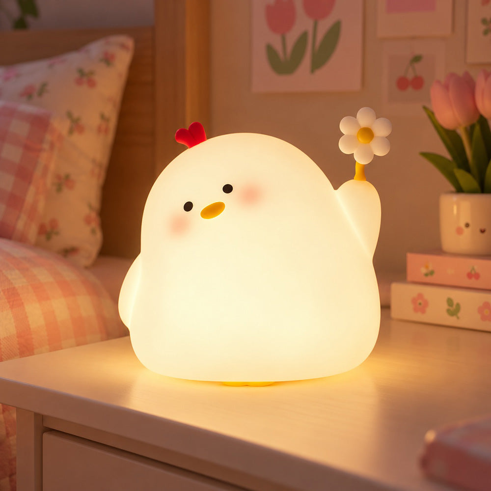 Lámpara espanta cuco Pollito kawaii LED recargable - foto 5