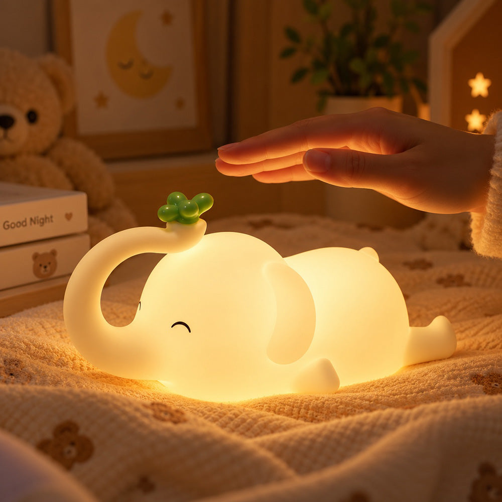 Lámpara espanta cuco Elefante kawaii LED recargable - foto 4