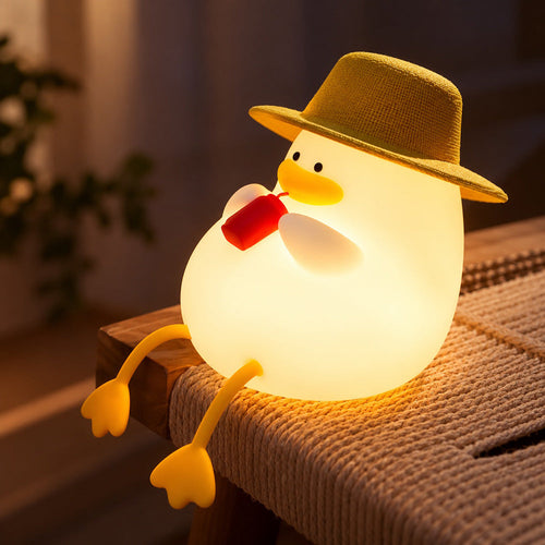 Lámpara Espanta Cuco Pato Relax – Luz de Noche LED Recargable