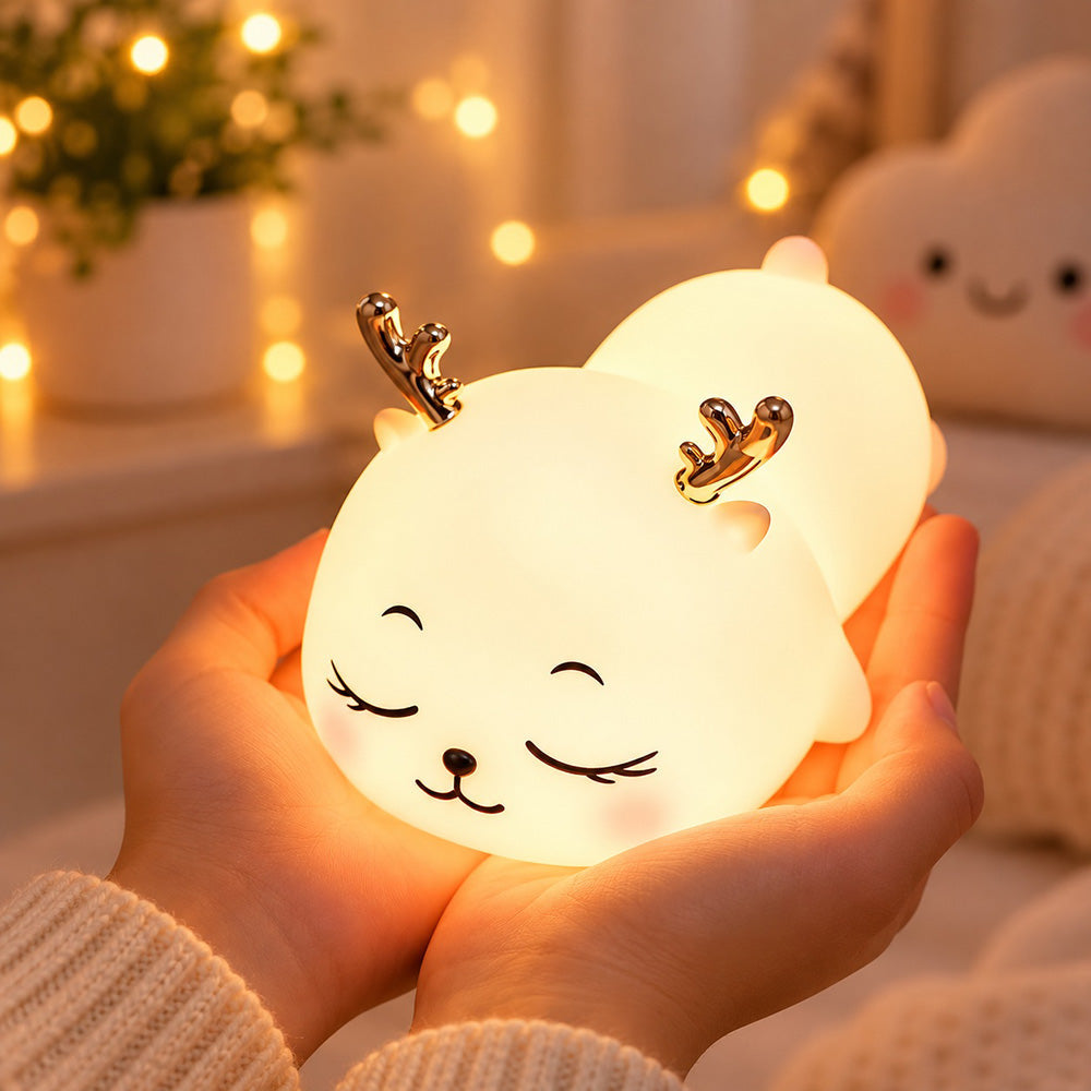 Lámpara espanta cuco Ciervo Durmiendo kawaii LED recargable - foto 6